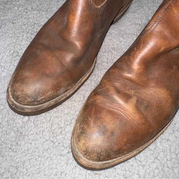 Red Wing Pecos 1155 Brown Leather Pull On Size 12 Men’s Boots - Picture 3 of 9